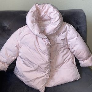 Zara puffer infant jacket color light pink